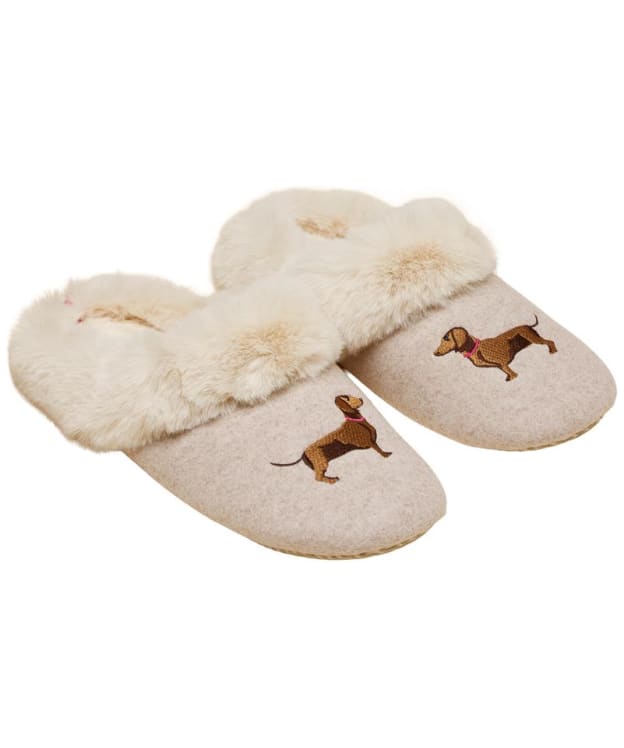 Women's Joules Slippet Artwork Slipper - Oatmeal