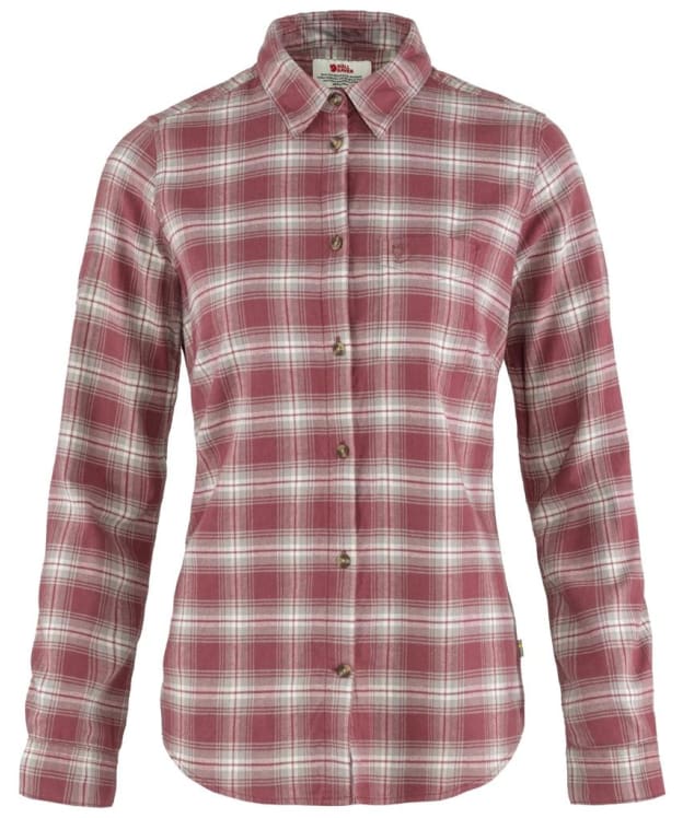 Women’s Fjallraven Övik Flannel Shirt - Mesa Purple / Fog