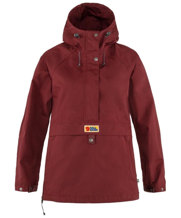 Women's Fjallraven Vardag Anorak - Bordeaux Red