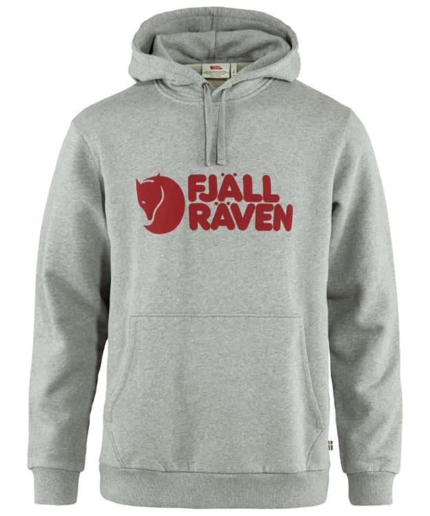 Men's Fjallraven Logo Hoodie - Grey / Melange