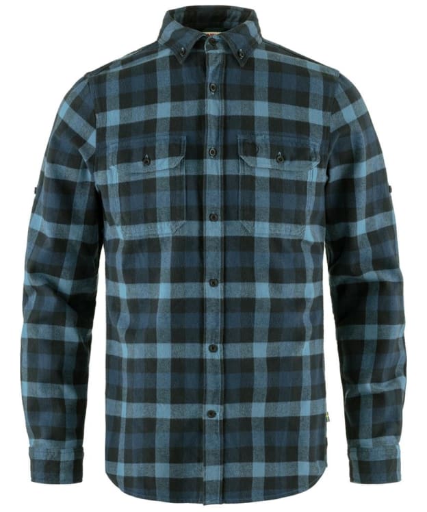 Men’s Fjallraven Skog Long Sleeve Shirt - Indigo Blue / Dark Navy