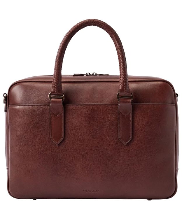 R.M. Williams Farrier Signature Leather Briefcase - Whiskey