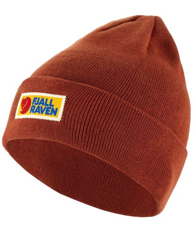 Men’s Fjallraven Vardag Classic Beanie Hat - Terracotta Brown