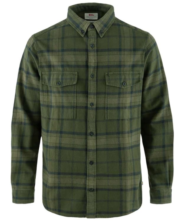 Men's Fjällräven Övik Twill Shirt - Deep Forest / Green