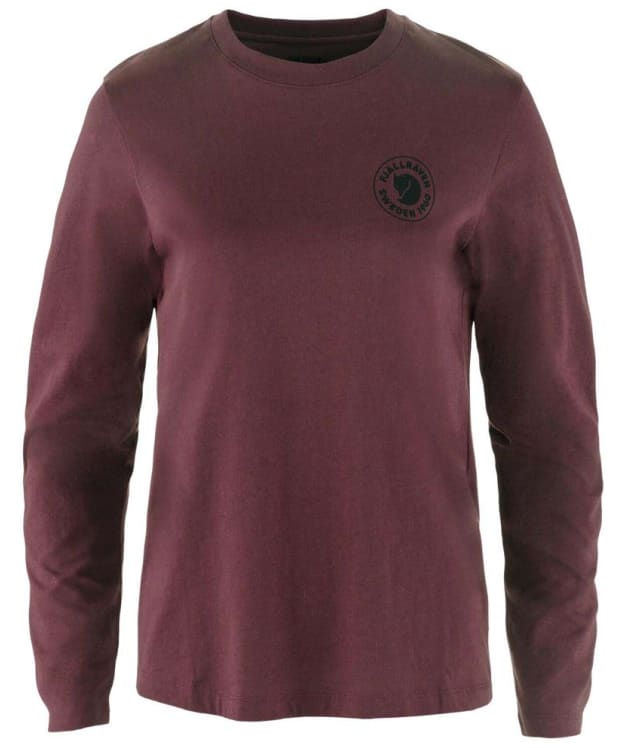 Women's Fjallraven 1960 Logo Long Sleeve T-Shirt - Port