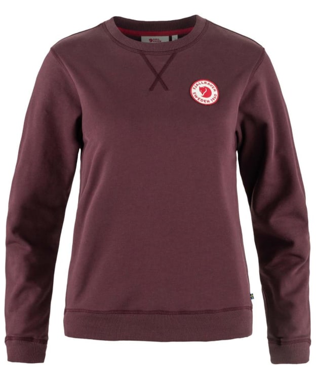Women's Fjallraven 1960 Logo Badge Sweater - Port