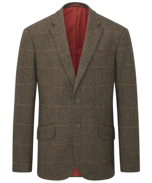 Men's Alan Paine Combrook Regular Length Tweed Blazer - Teak
