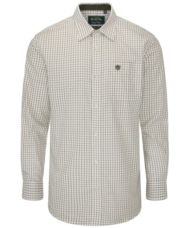 Men's Alan Paine Aylesbury Long Sleeve, Classic Fit Shirt - Olive