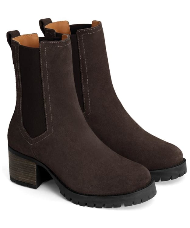 Women's Fairfax & Favor Heeled Boudica Chelsea Boot - Chocolate