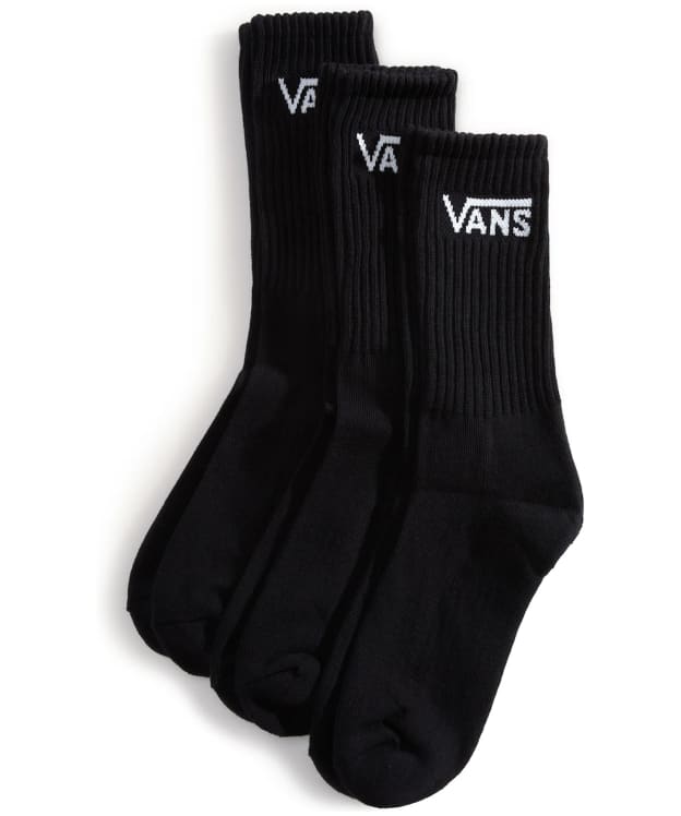 Men's Vans Classic Crew Socks - 3 Pack - Black