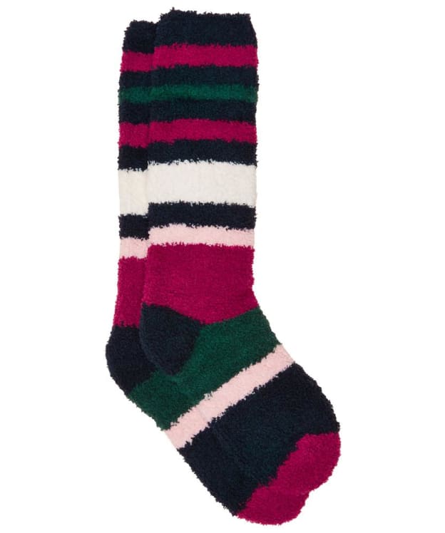 Women's Joules Fluffy Socks - Berry Red