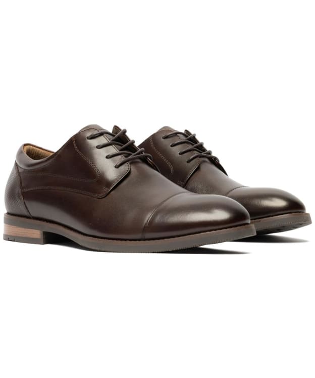 Men's Rodd & Gunn Loburn Leather Derby Shoes - Chocolate