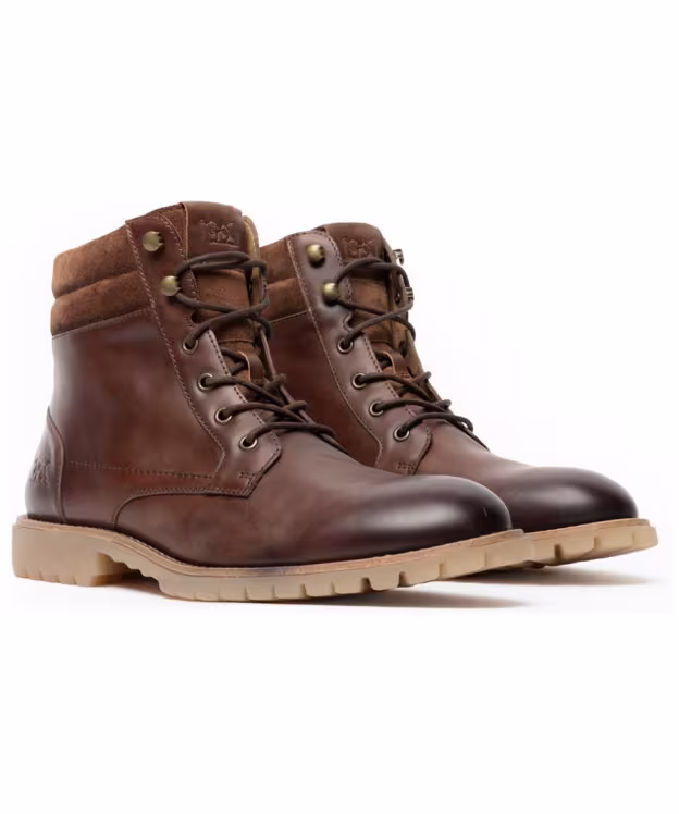 Men's Rodd & Gunn Clearbrooke Leather Military Boots - Coffee