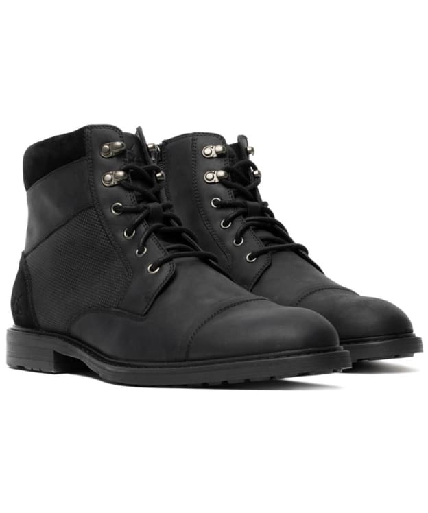 Men's Rodd & Gunn Durham Leather Military Boots - Onyx