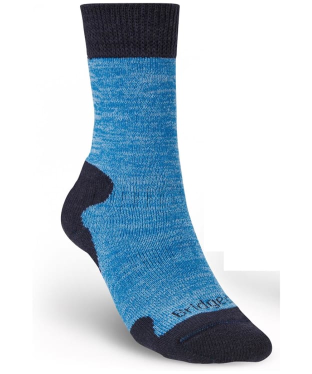 Women's Bridgedale Explorer Heavyweight Merino Comfort Boot Socks - Blue Marl