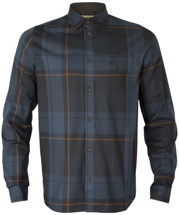 Men's Härkila Akse Long Sleeve Shirt - Blackberry Check