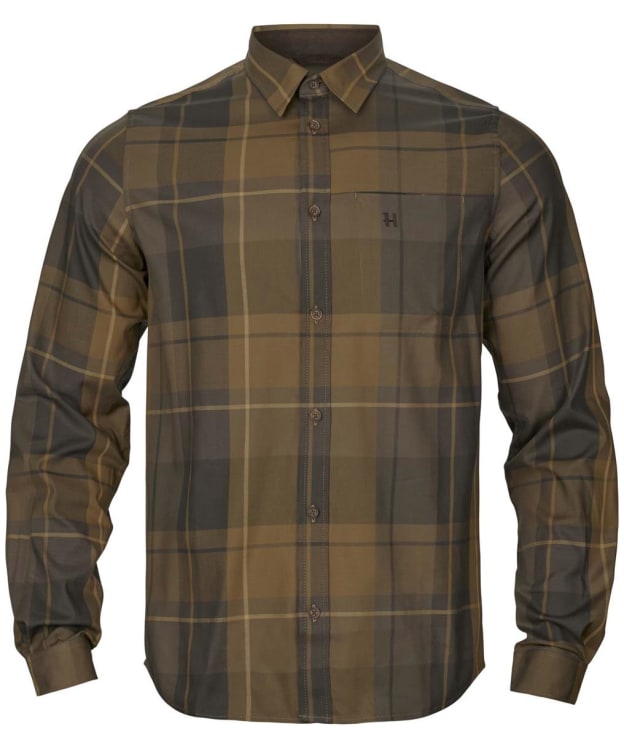 Men's Härkila Akse Long Sleeve Shirt - Willow Green Check