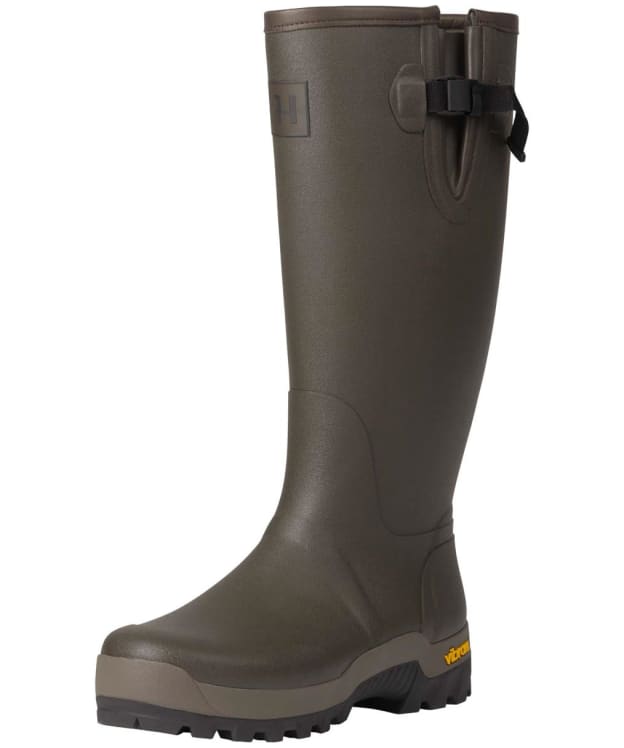 Men's Härkila Forester Adjustable Gusset Rubber Wellington Boots - Dark Willow Green