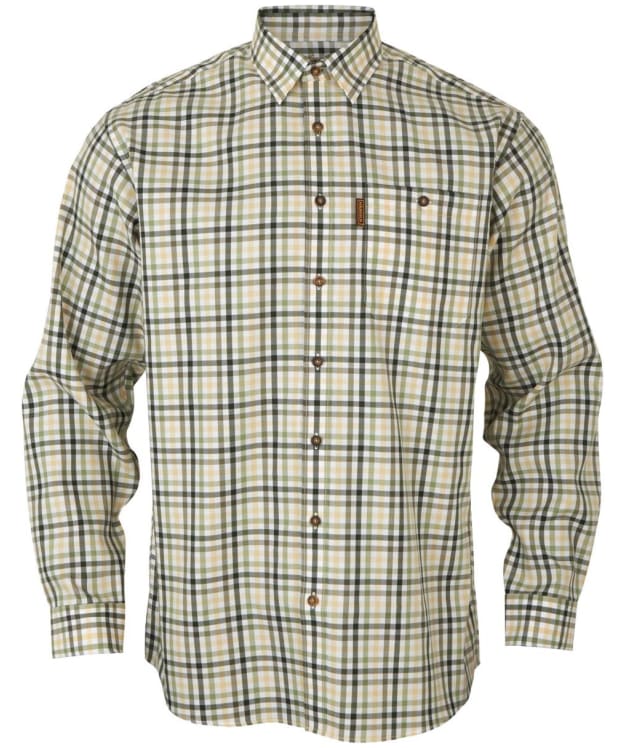 Men's Härkila Milford Long Sleeve Shirt - Beech Green Check