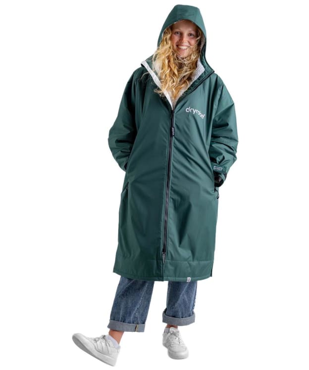 Dryrobe Advance Long Sleeve Changing Robe - Dark Green / Sand Camo