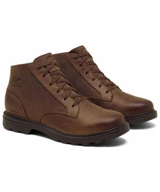 Men's Sorel Cyprus Waterproof Leather Boots - Tobaccco / Blackened Brown