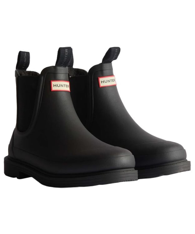 Women's Hunter Elements Insulated Chelsea Wellington Boots - Black