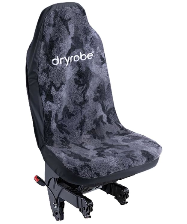 dryrobe® V3 Single Car Seat Cover - Black Camo / Black