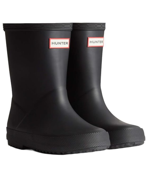 Kid's Hunter First Wellington Boots - Black