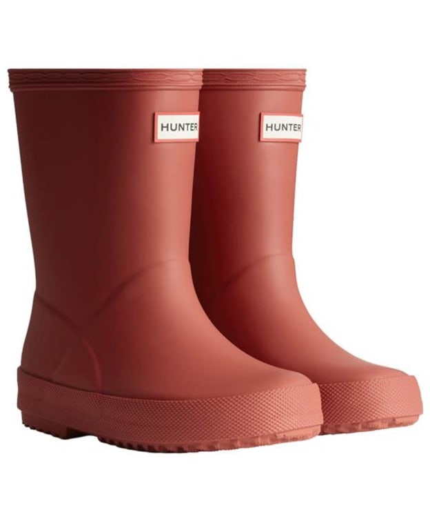 Kid's Hunter First Wellington Boots - Military Red