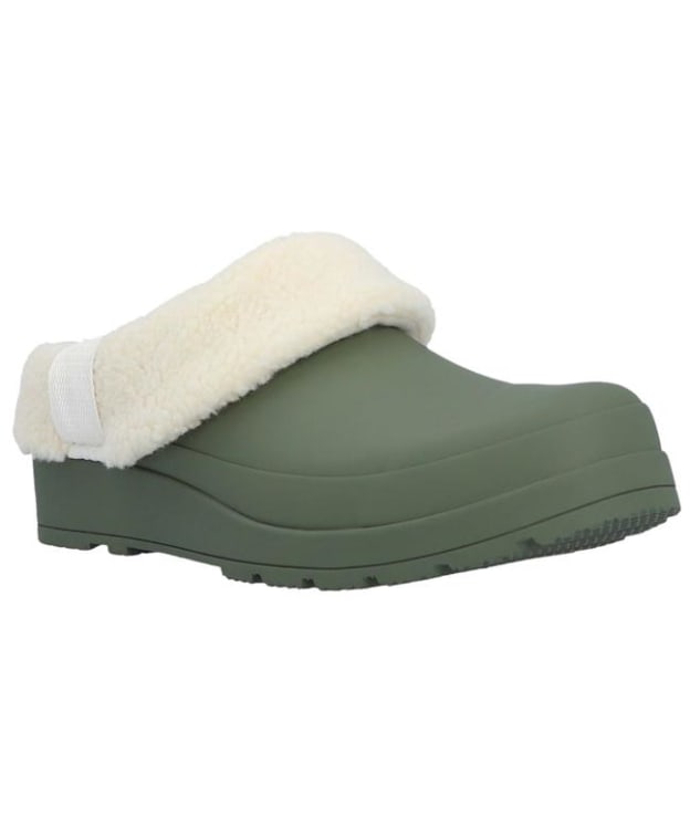 Women’s Hunter Play Sherpa Insulated Rubber Clogs - Lichen Green