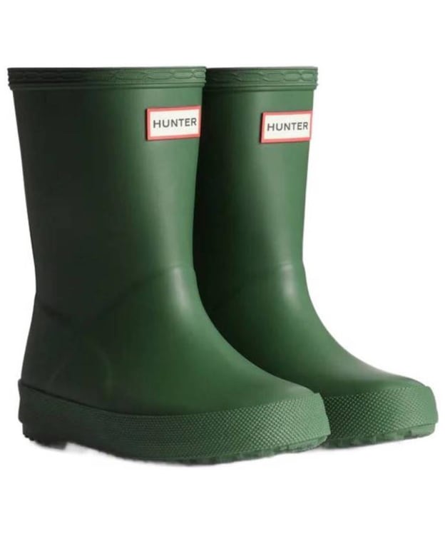 Kid's Hunter First Wellington Boots - Hunter Green