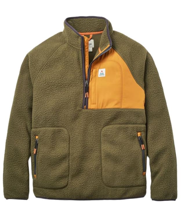 Men's Passenger Clothing Offgrid 2.0 1/2 Zip Recycled Sherpa Fleece - Dark Olive