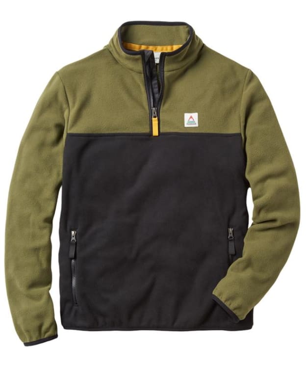 Men's Passenger Clothing Set Off Recycled Polar 1/4 Zip Fleece - Khaki
