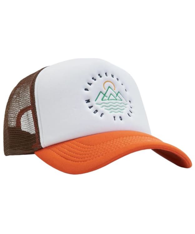 Passenger Clothing Escapism Snapback Trucker Cap - Chestnut / Sunrise Orange