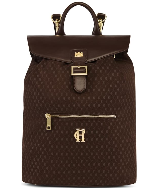 Women's Holland Cooper Regency Monogram Backpack - Chocolate Monogram