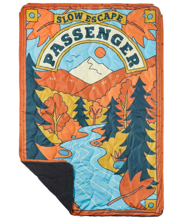 Passenger Clothing Cabin Recycled Sherpa Blanket - Retro Orange