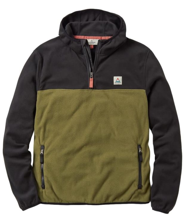 Men's Passenger Clothing Set Off Recycled Polar Hooded Fleece - Black / Khaki
