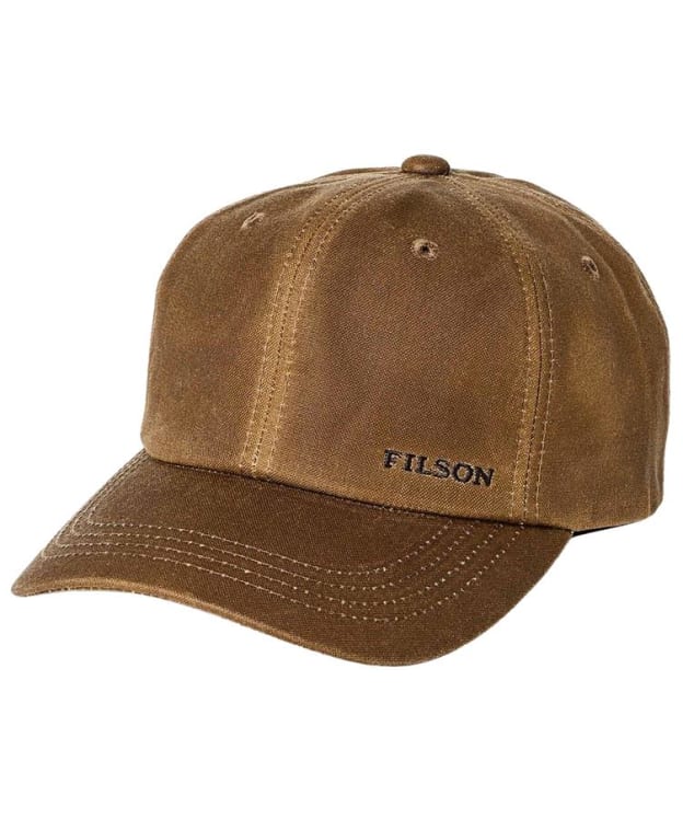 Men's Filson Low Profile Tin Cloth Logger Cap - Dark Tan