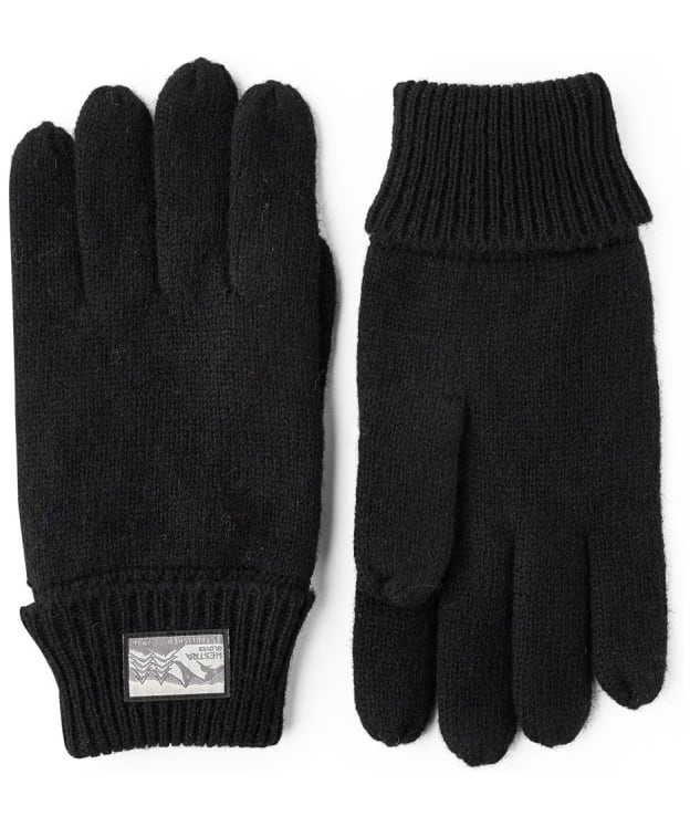 Men's Hestra Raggwool Gloves - Black