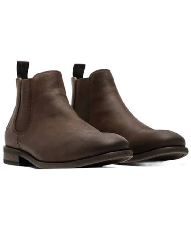 Men's Rodd & Gunn Ealing Oiled Leather Chelsea Boots - Chocolate