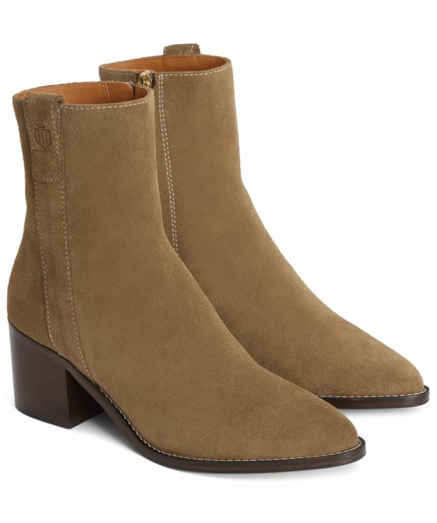 Women's Fairfax & Favor Ludlow Heeled Ankle Boots - Tan
