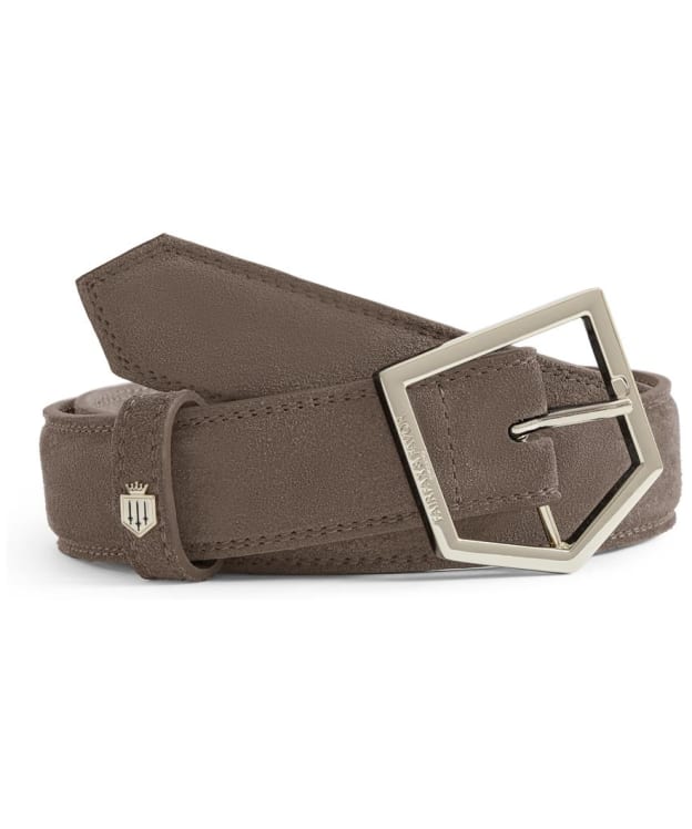 Women's Fairfax & Favor Felbrigg Suede Belt - Fog