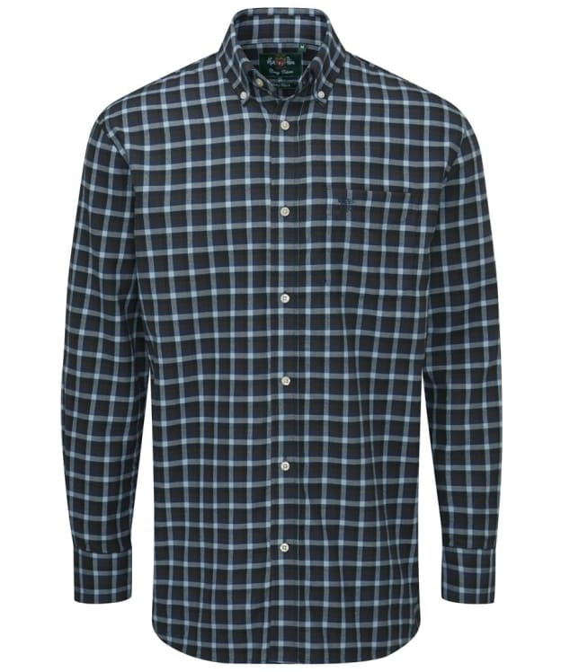 Men's Alan Paine Ilkley Shooting Fit Cotton Shirt - New Blue