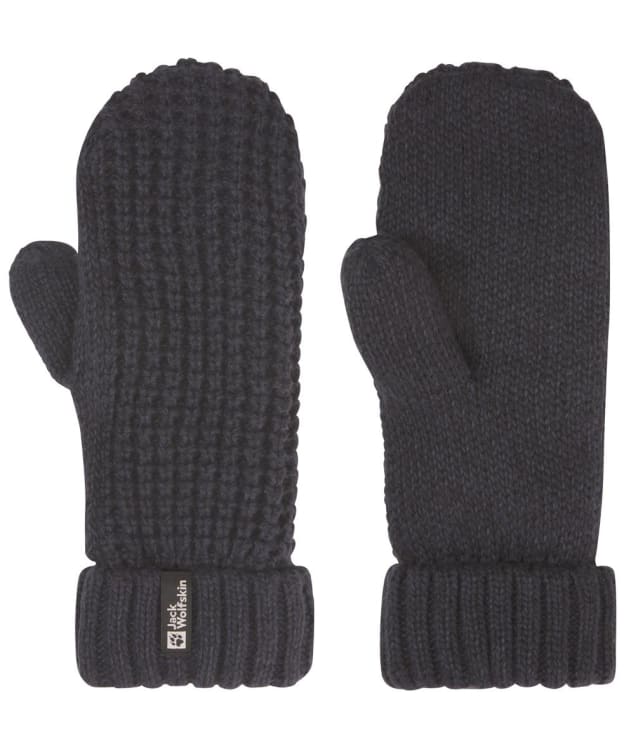 Women's Jack Wolfskin Medley Knit Mittens - Dark Navy