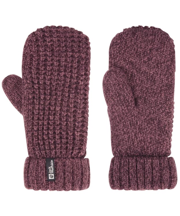 Women's Jack Wolfskin Medley Knit Mittens - Amarant