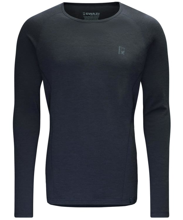 Men's Swazi Hoodoo Long Sleeve Merino Base Layer Top - Iron Sand