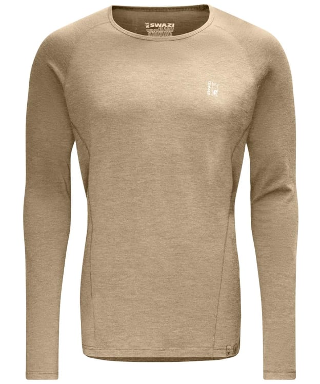 Men's Swazi Hoodoo Long Sleeve Merino Base Layer Top - Tussock