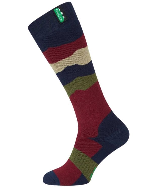 Ridgeline Merino Wool Socks - Full Length - Navy Stripes