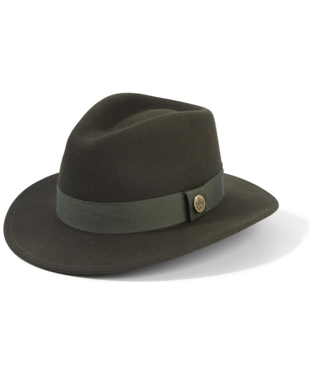 Hicks & Brown The Norfolk Wool Fedora - Olive