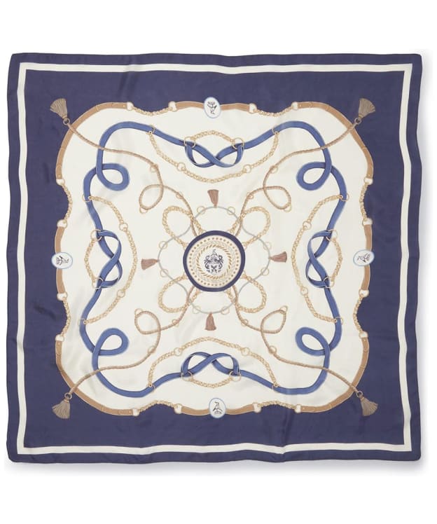 Women's Hicks & Brown The Melford Silk Scarf - Navy